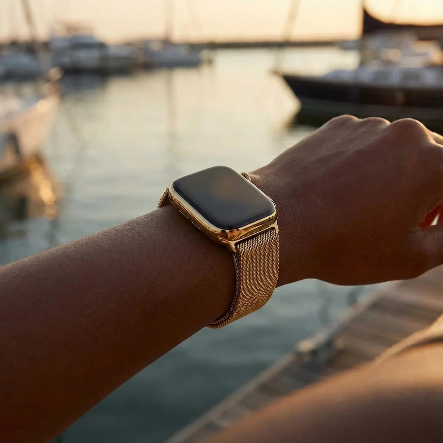 Apple Watch Armband Fiore - Milanese - Gold