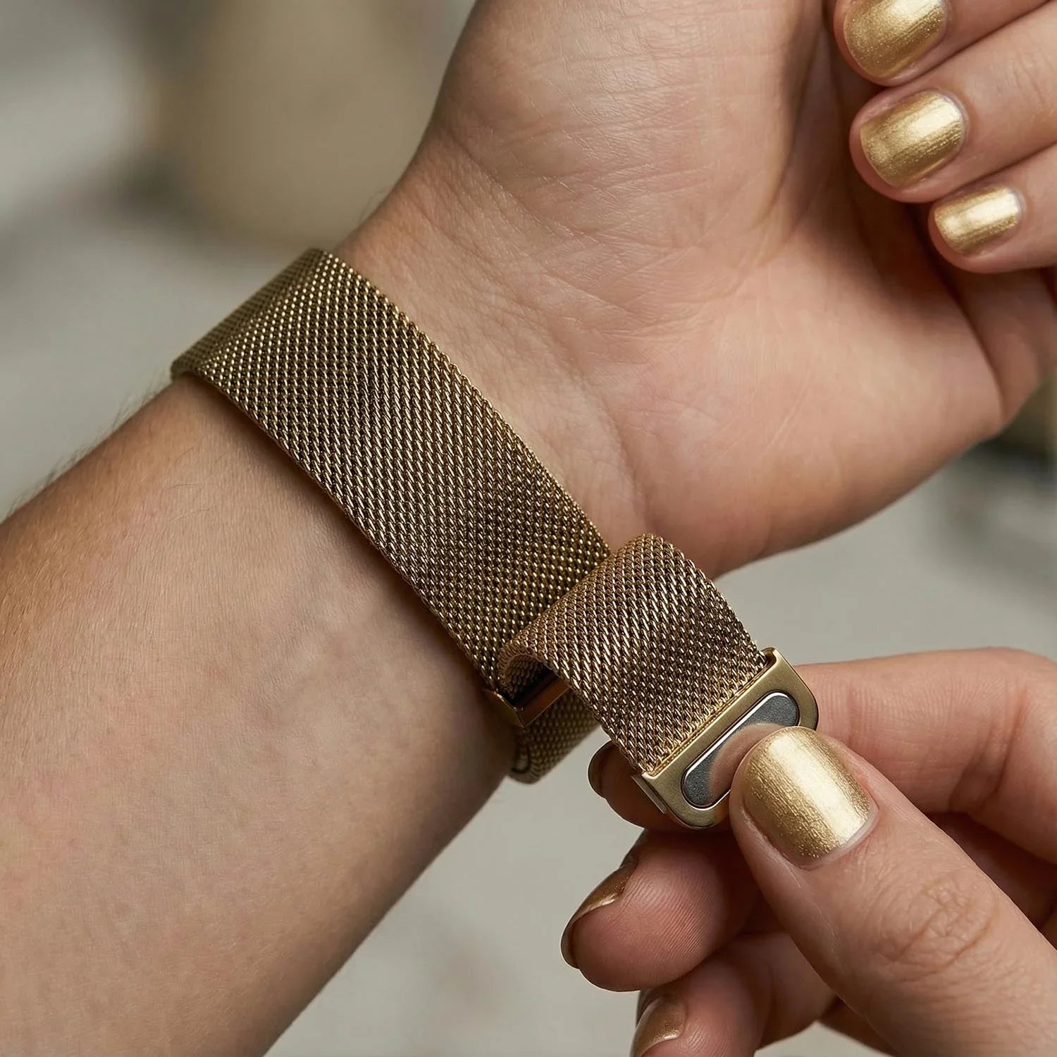 Apple Watch Armband Fiore - Milanese - Gold