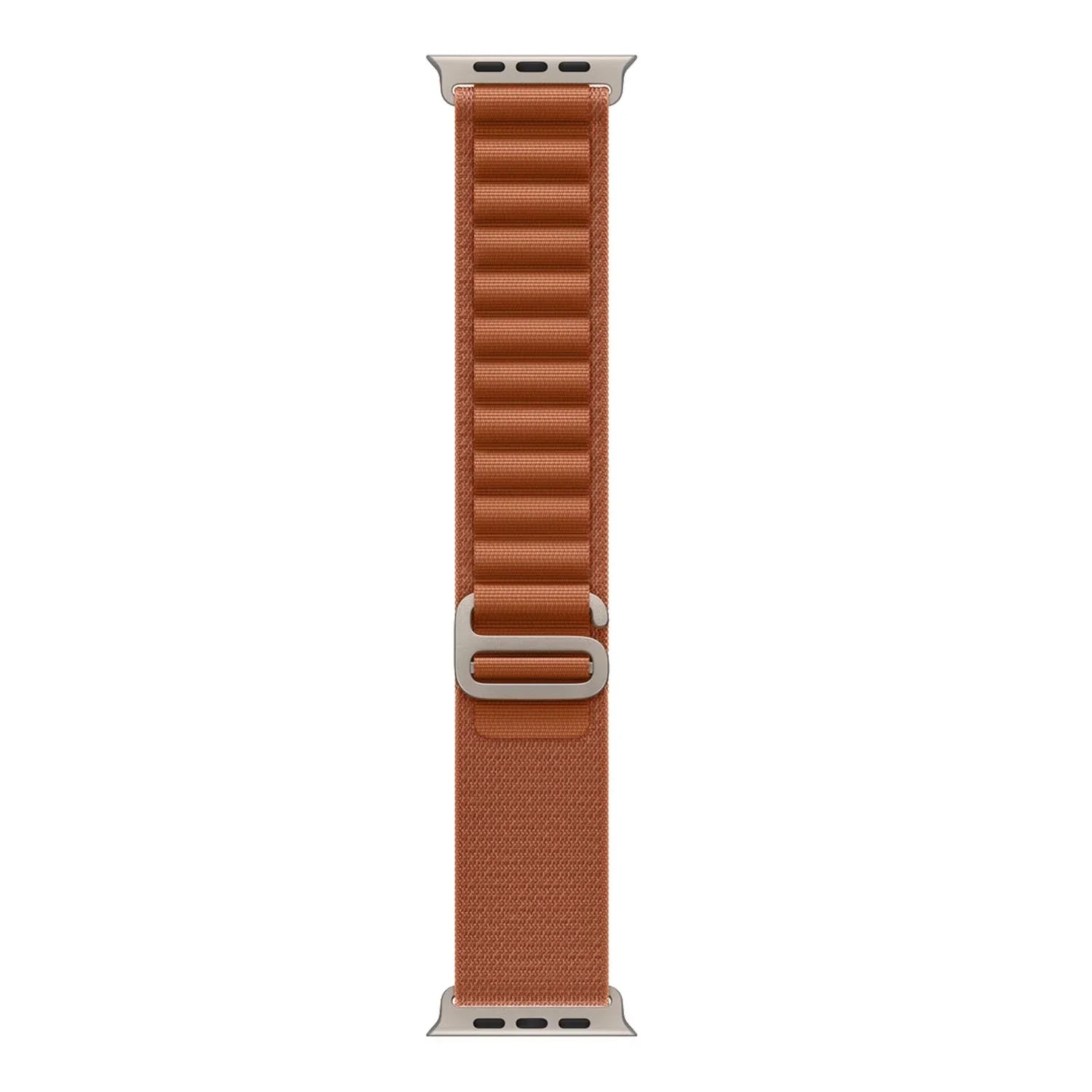 Apple Watch Armband Alpine – Nylon – Terrakotta – Silber