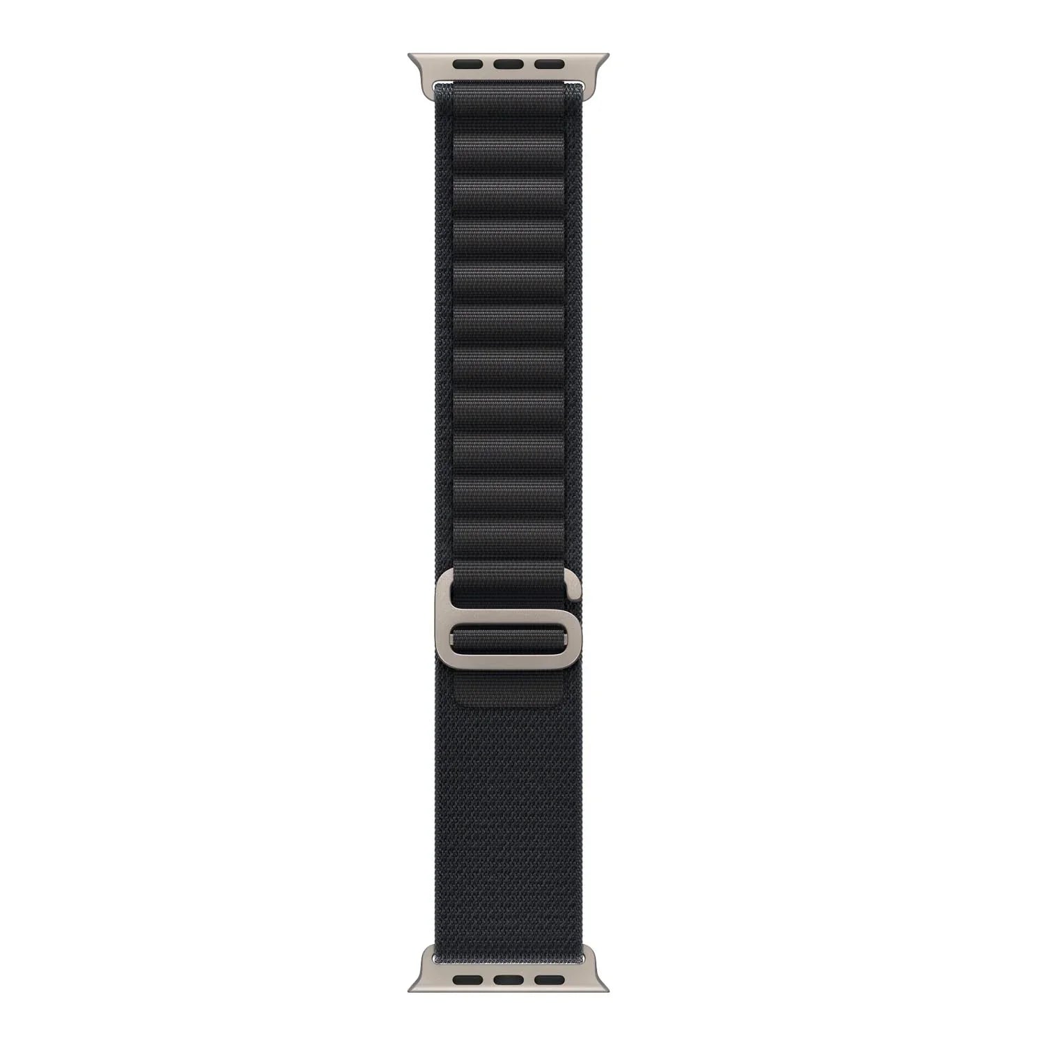 Apple Watch Armband Alpine - Nylon - Schwarz - Silber