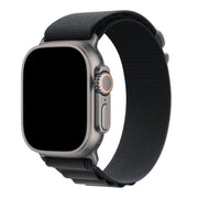 Apple Watch Armband Alpine - Nylon - Schwarz - Silber