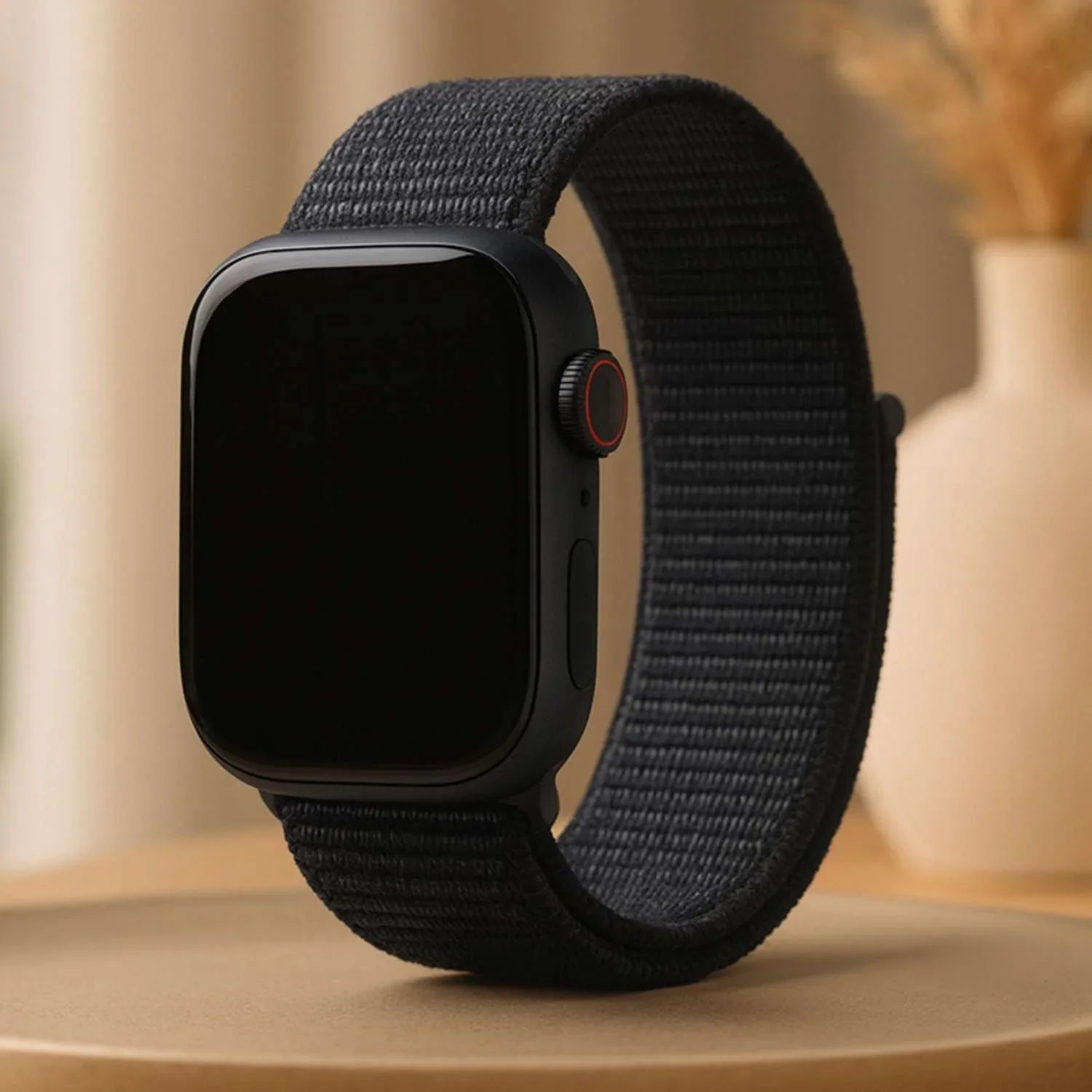 Apple Watch Armband Nexora – gewebt – Nylon – Mitternacht