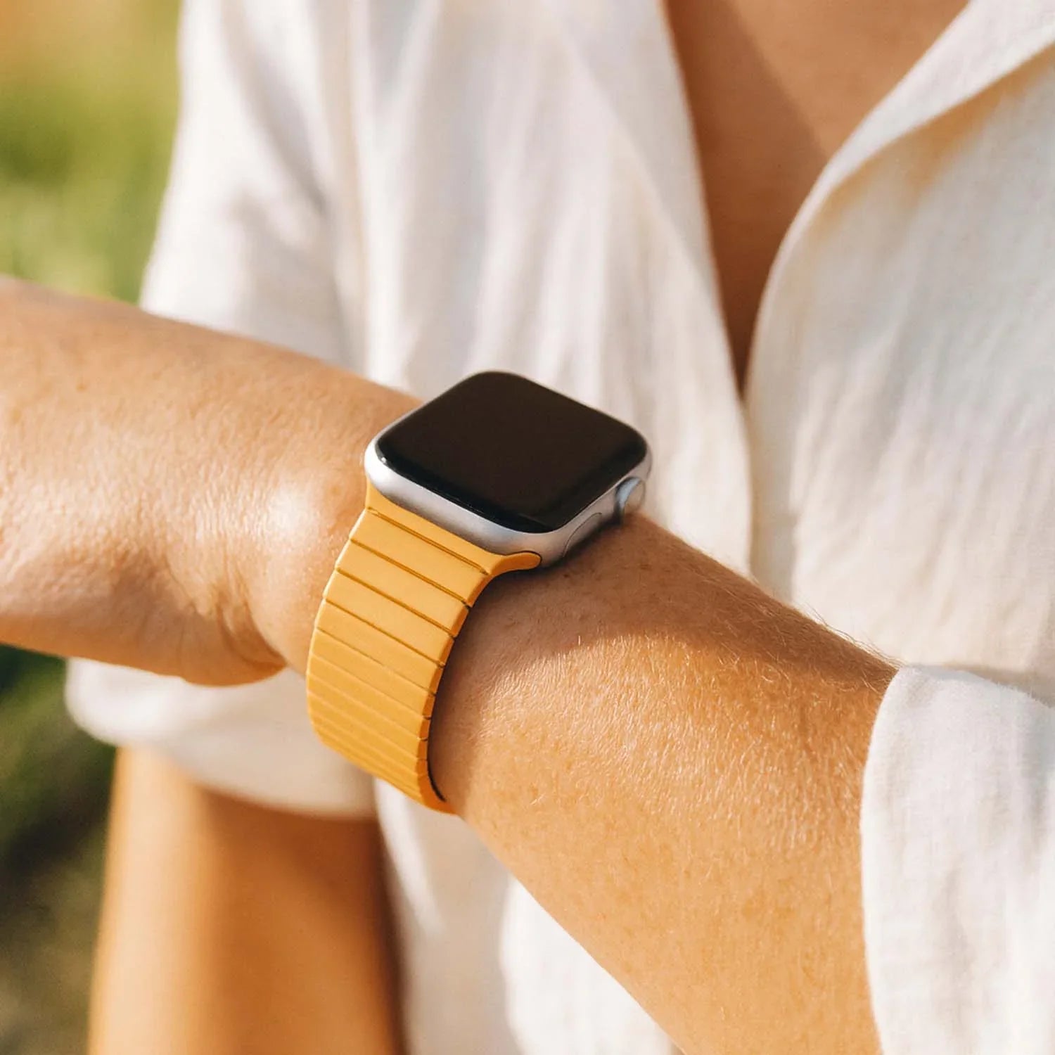 Apple Watch Armband Vetra - Silikon - Gelb