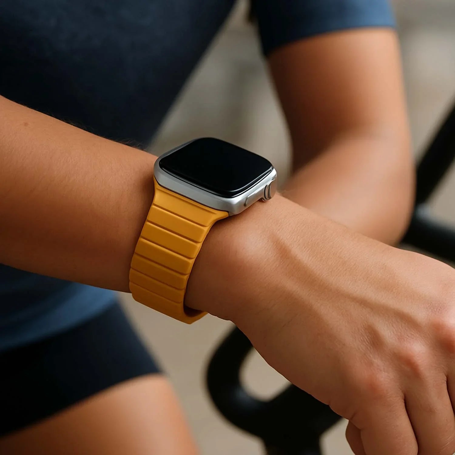 Apple Watch Armband Vetra - Silikon - Gelb