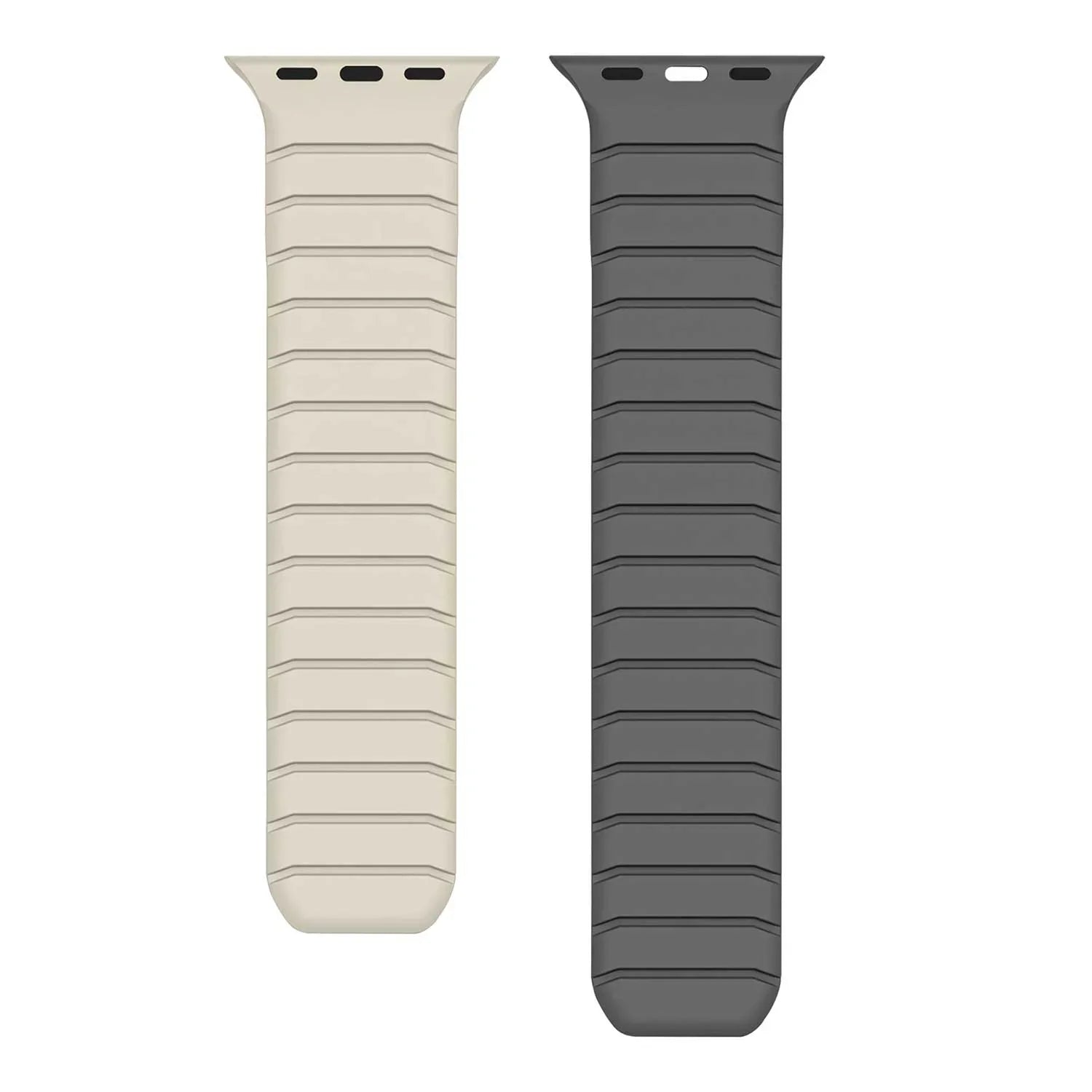 Apple Watch Armband Vetra – Silikon – Starlight Grau