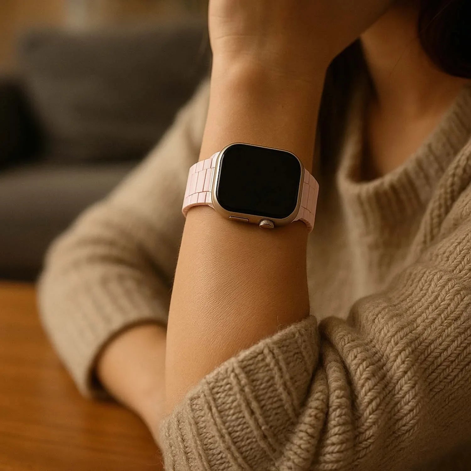 Apple Watch Armband Zyro - Silikon - Hellrosa