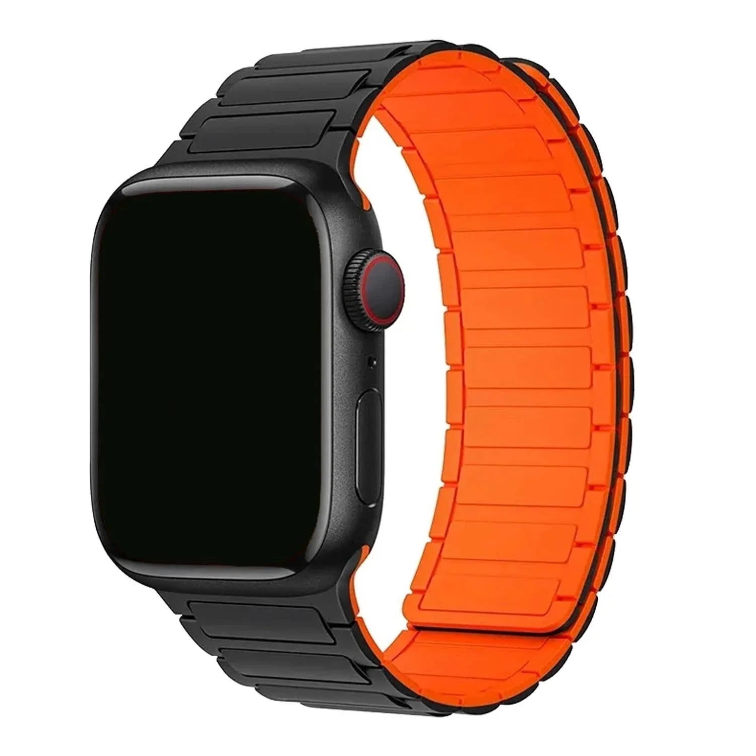 Apple Watch Armband Zyro - Silikon - Schwarz Orange