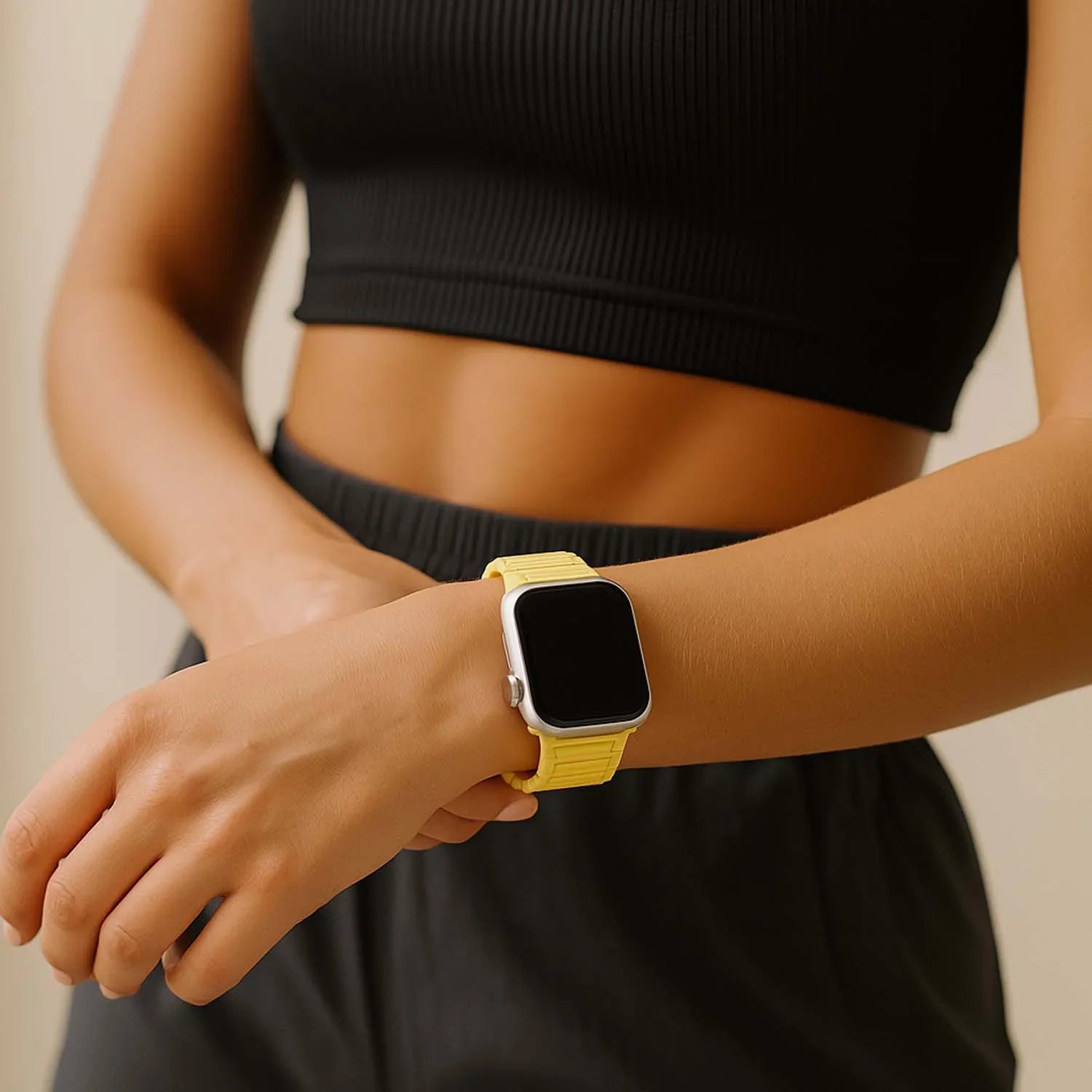 Apple Watch Armband Zyro - Silikon - Gelb