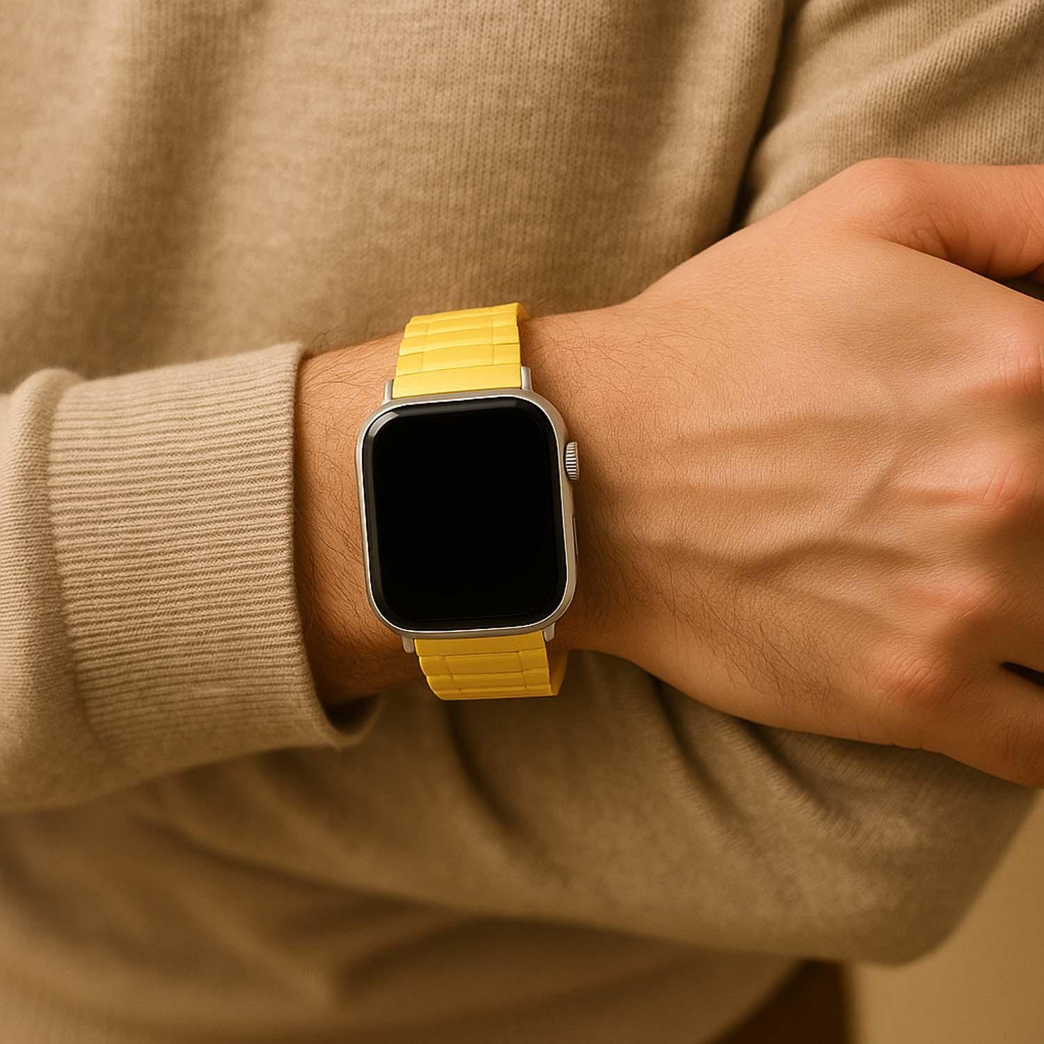 Apple Watch Armband Zyro - Silikon - Gelb