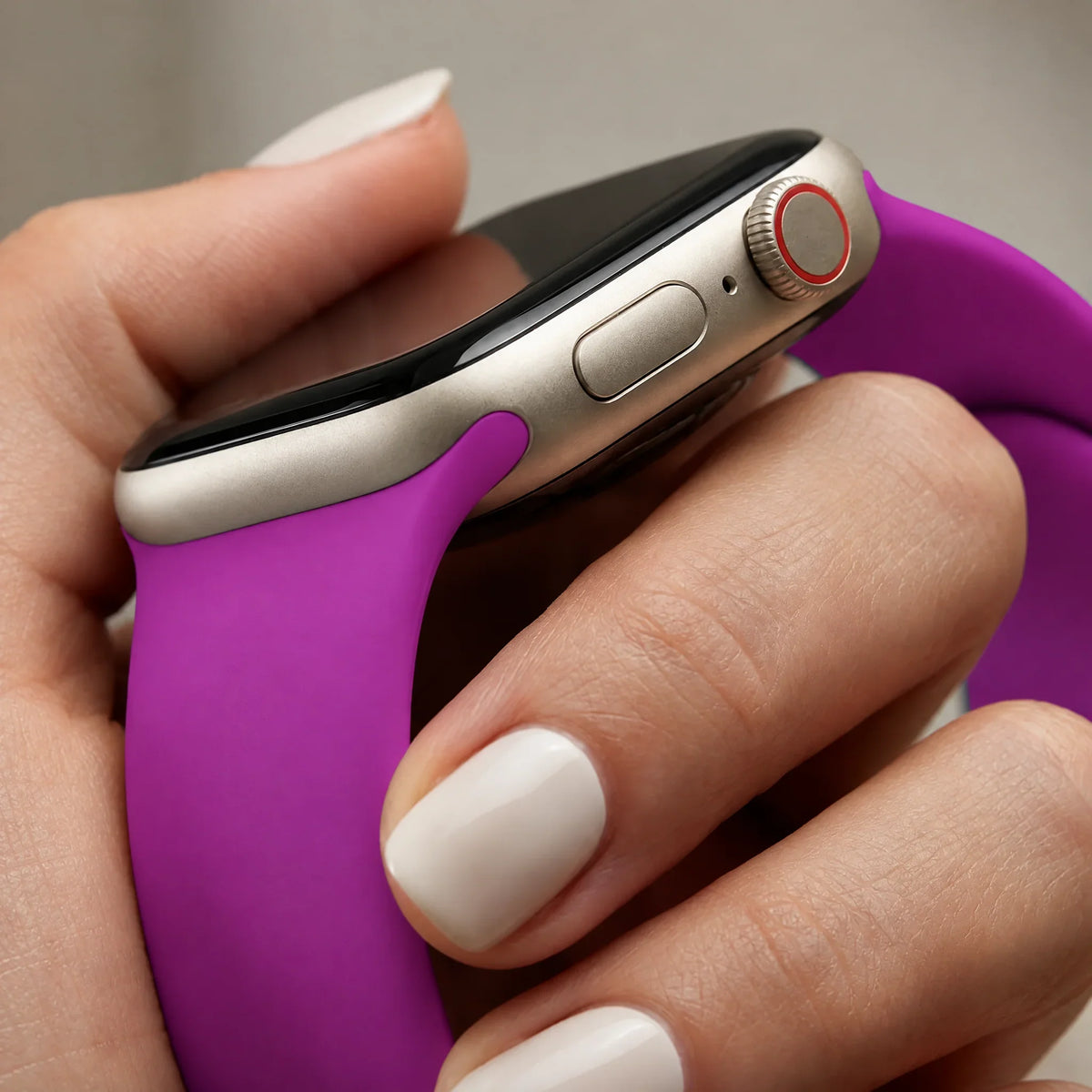 Apple Watch Armband Autumn - Silikon - Magenta