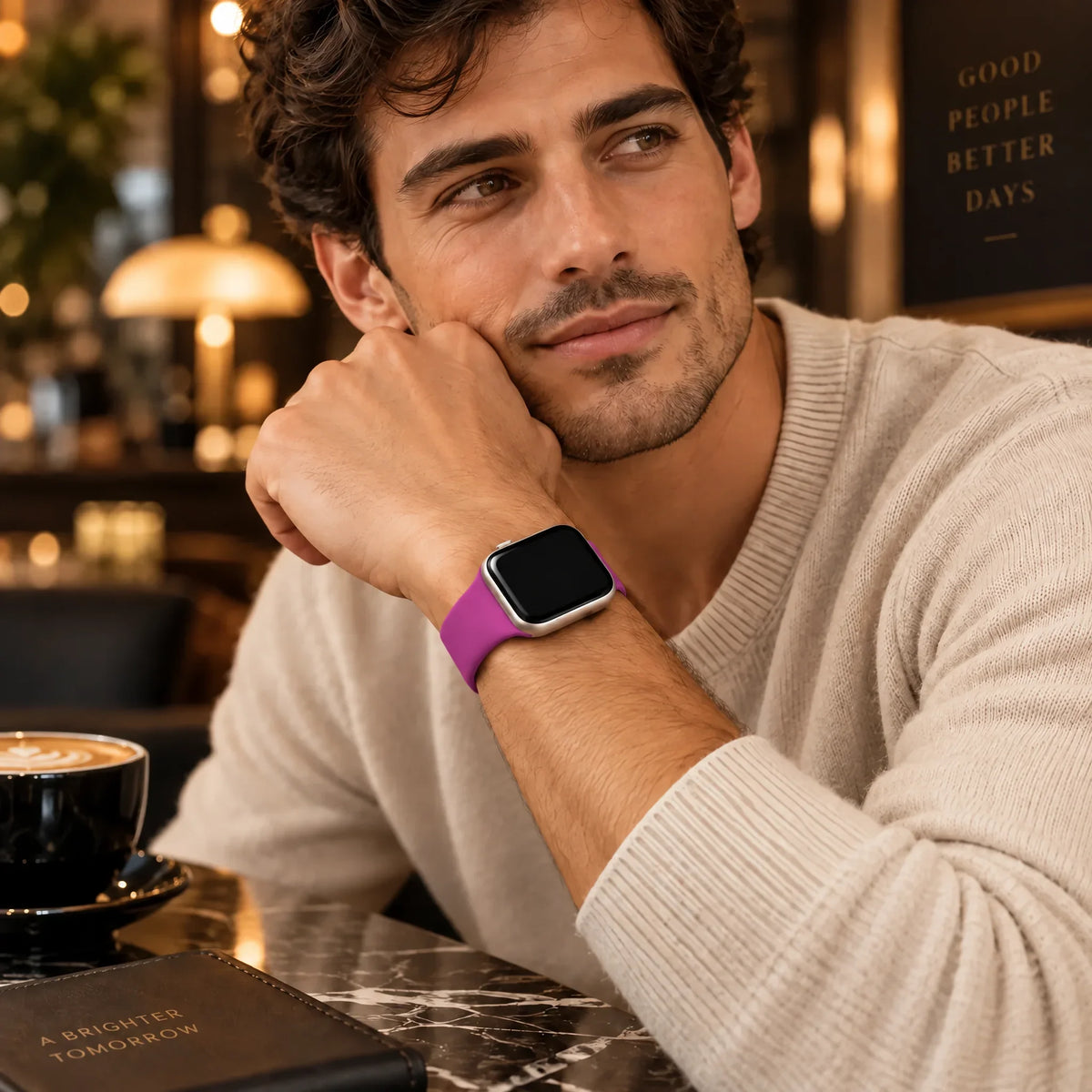 Apple Watch Armband Autumn - Silikon - Magenta