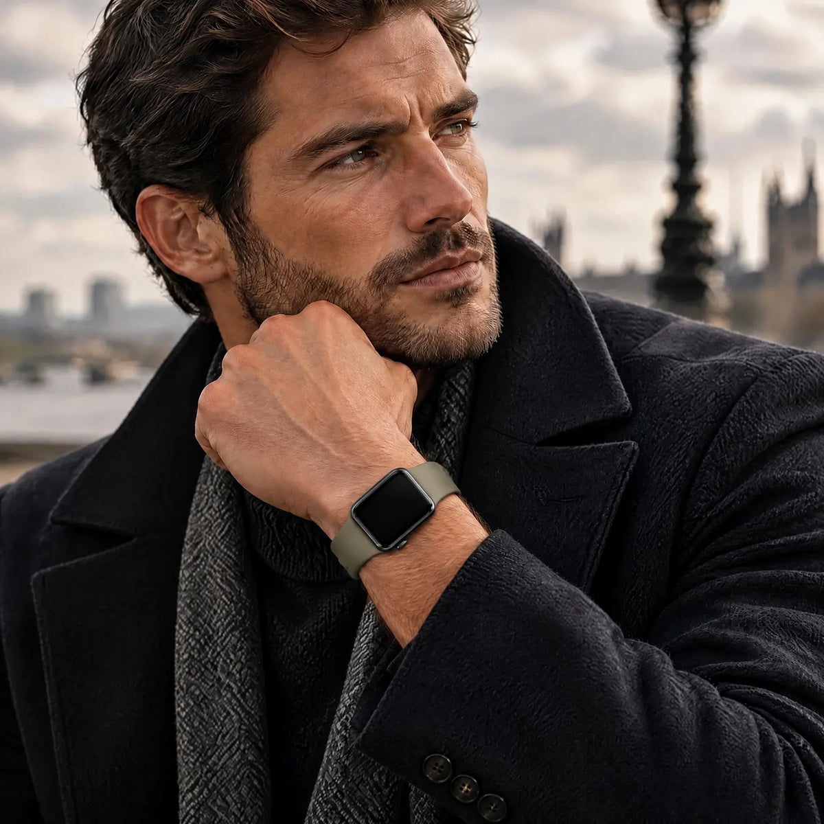 Apple Watch Armband Autumn - Silikon - Oliv