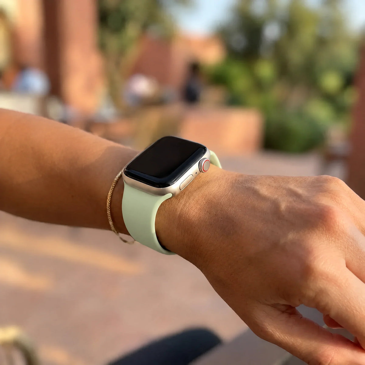 Apple Watch Armband Autumn - Silikon - Agavengrün