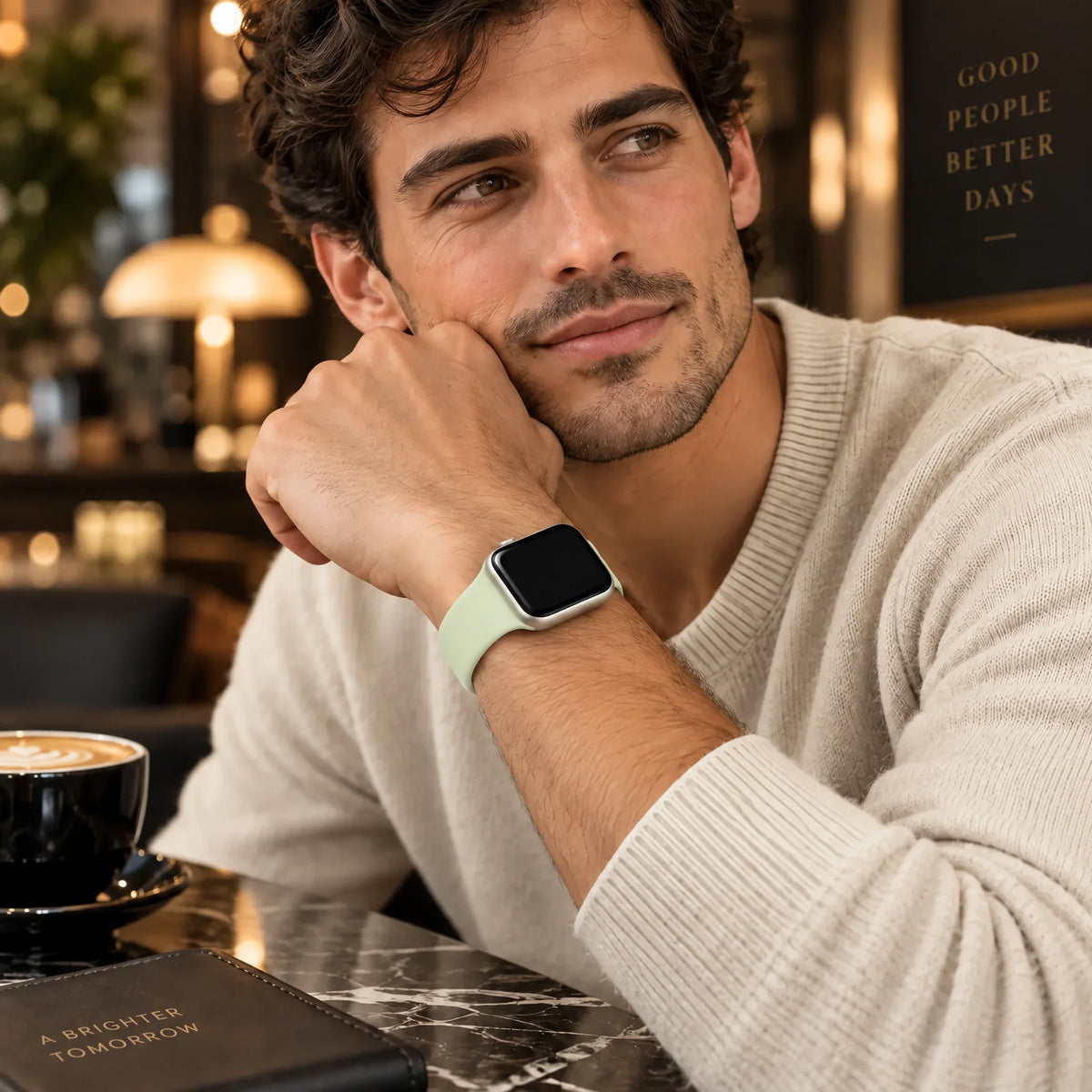 Apple Watch Armband Autumn - Silikon - Agavengrün