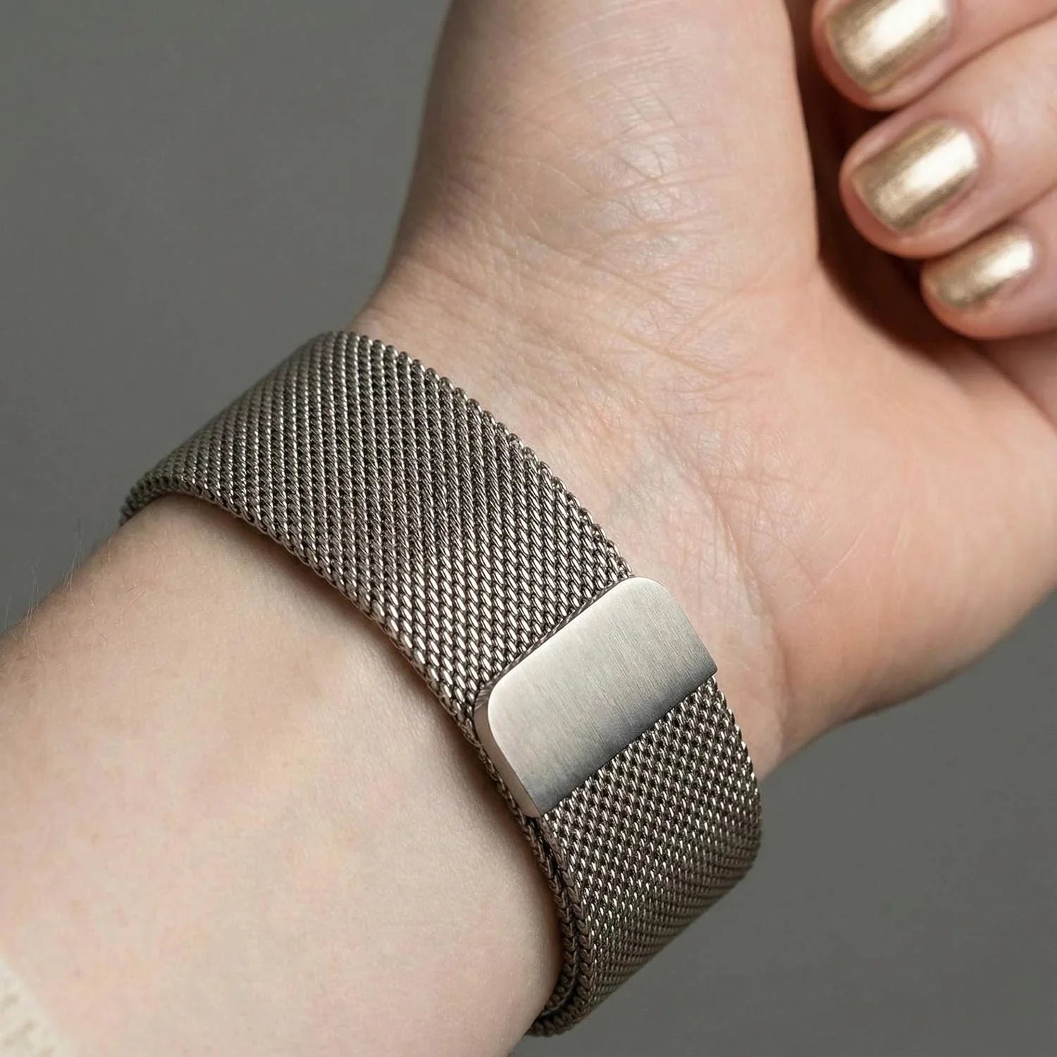 Apple Watch Armband Fiore – Milanese – Sternenlicht