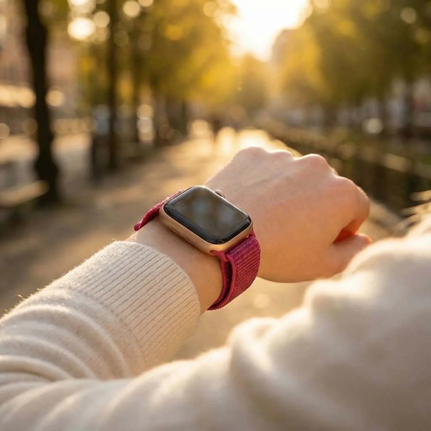 Apple Watch Armband Flyne - geflochten - Nylon - Drachenfrucht