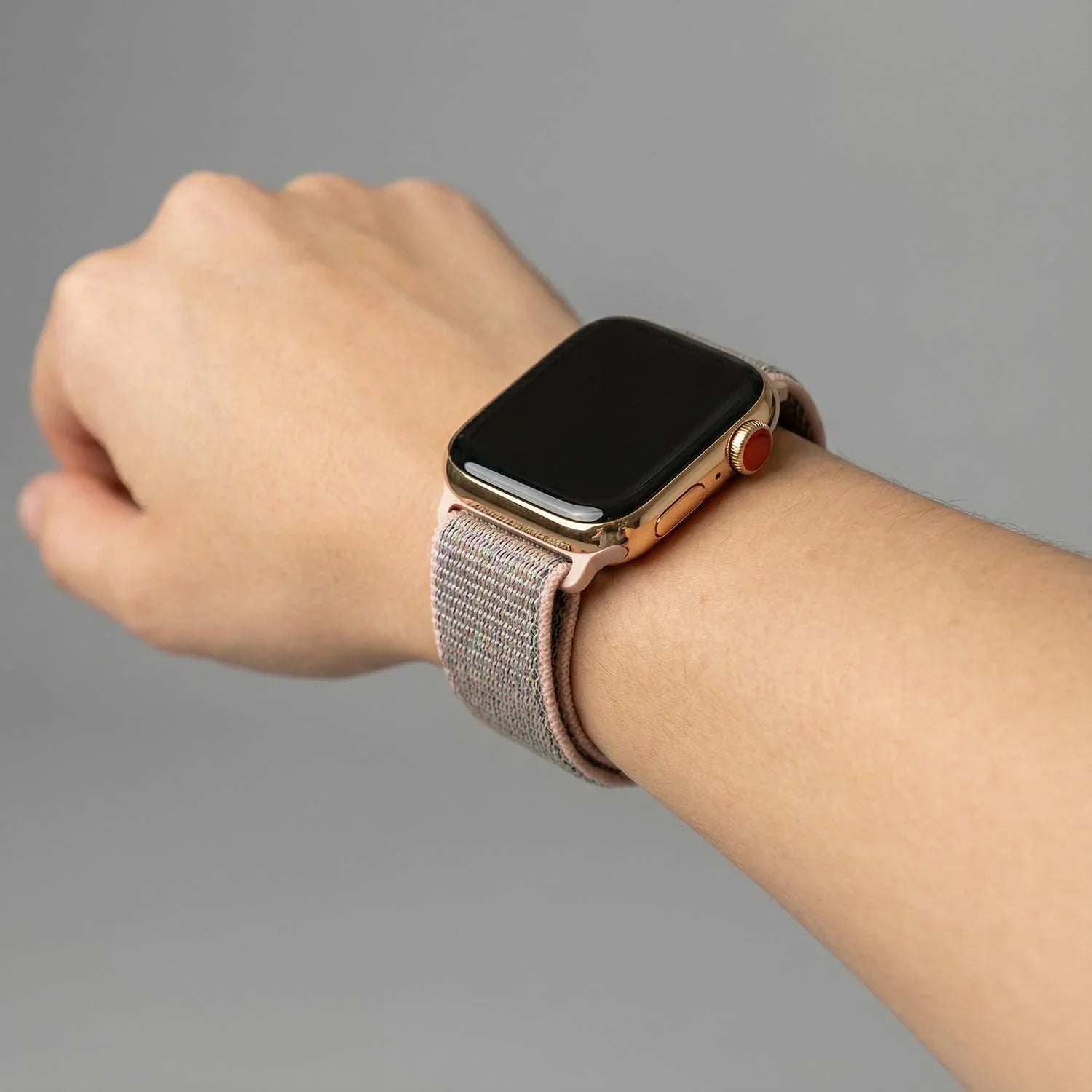 Apple Watch Armband Flyne - gewebt - Nylon - Pink Sand