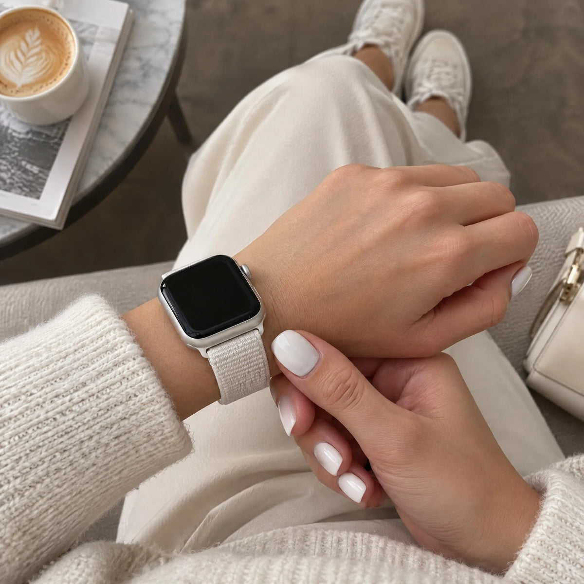 Apple Watch Armband Flyne - gewebt - Nylon - Polarstern