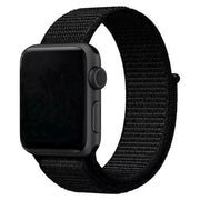 Apple Watch Armband Flyne – gewebt – Nylon – Schwarz