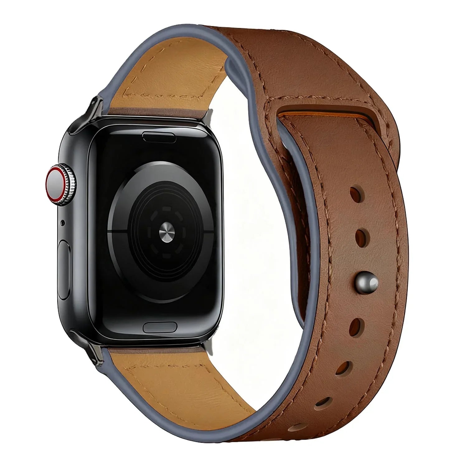 Apple Watch Armband Leranzi - Leder - Braun