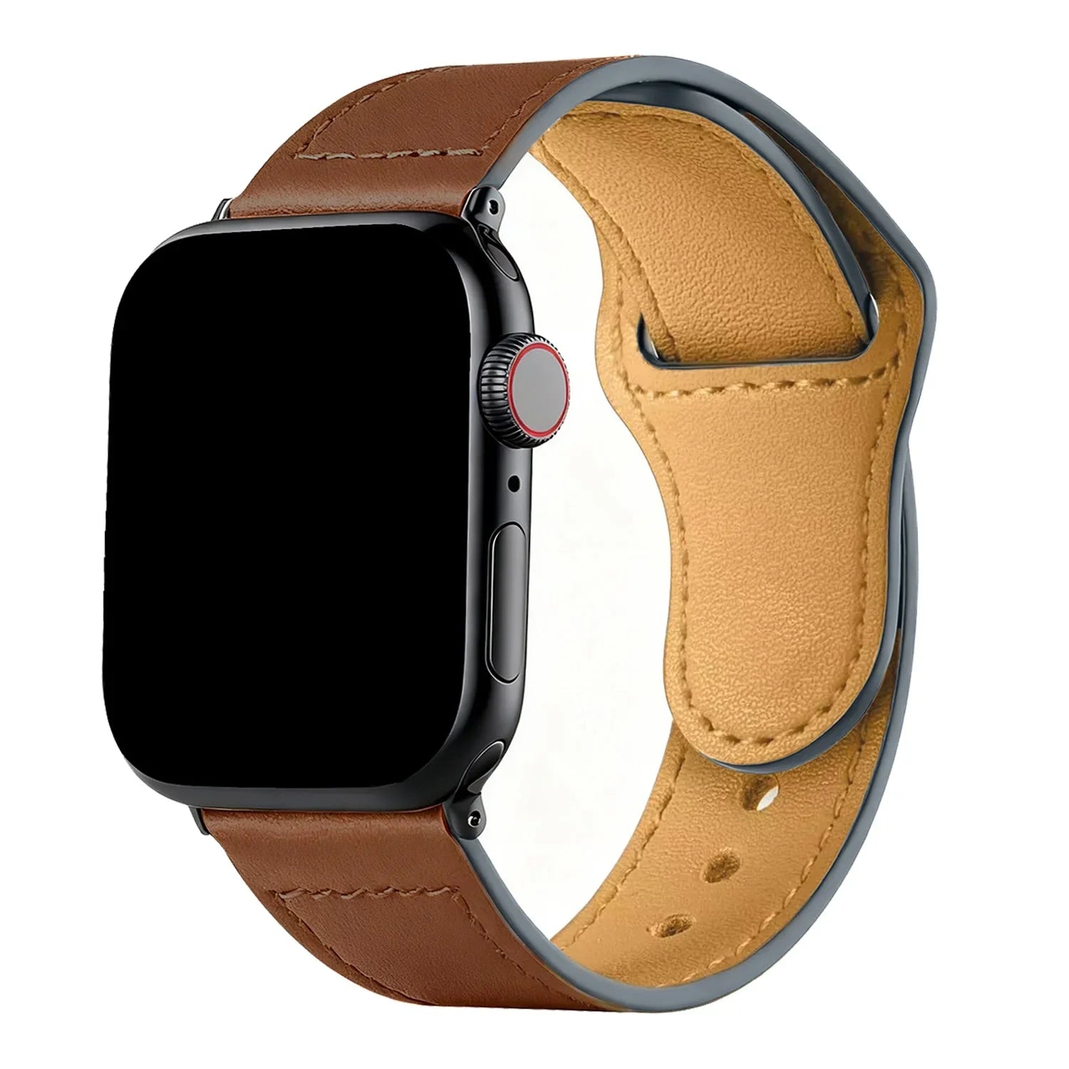 Apple Watch Armband Leranzi - Leder - Braun