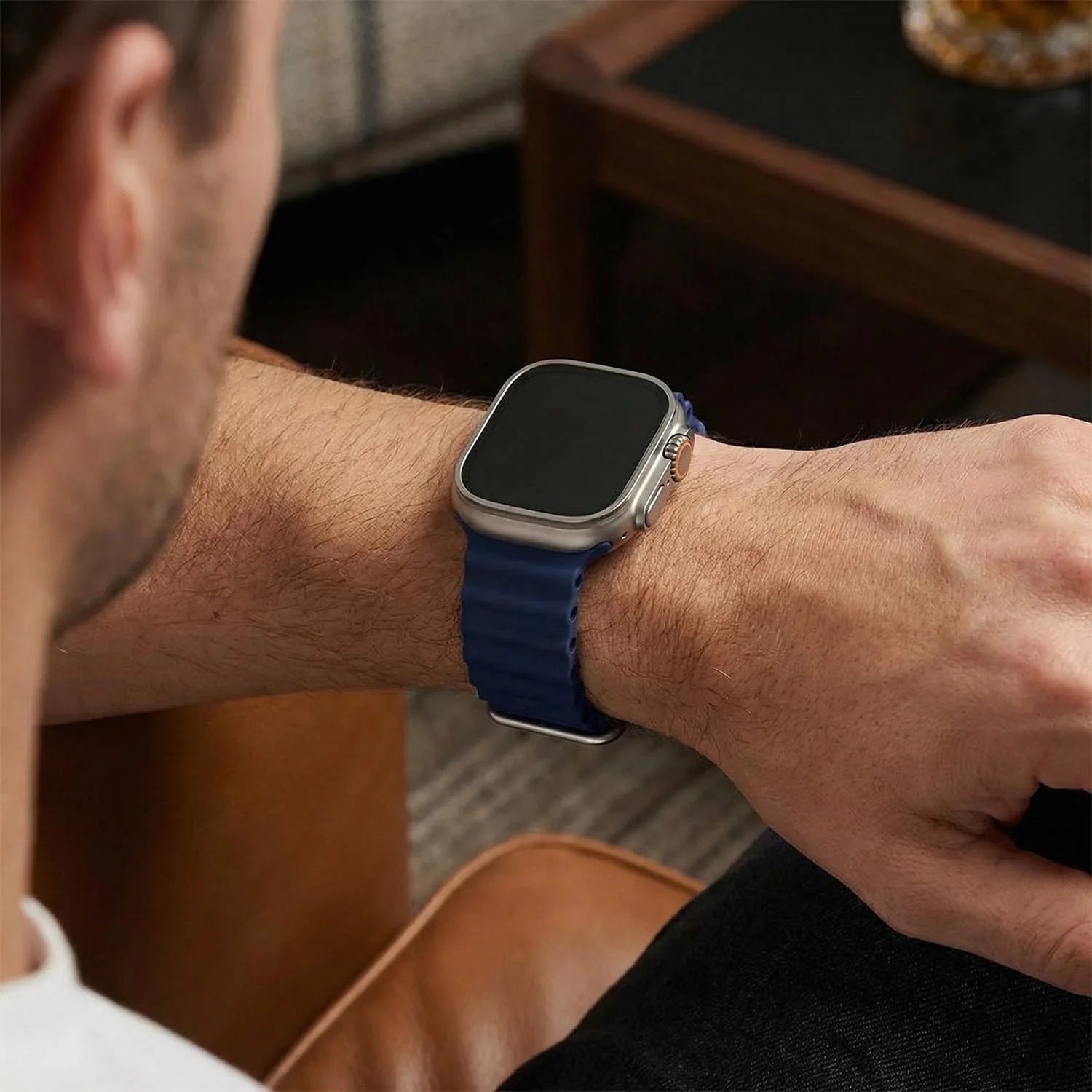 Apple Watch Armband Ocean - Silikon - Mitternachtsblau