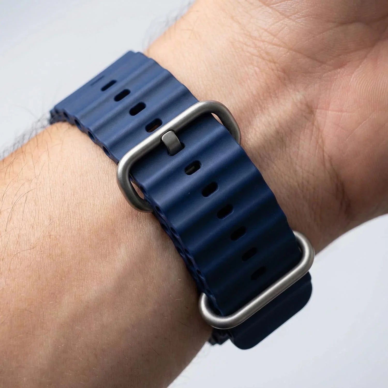 Apple Watch Armband Ocean - Silikon - Mitternachtsblau