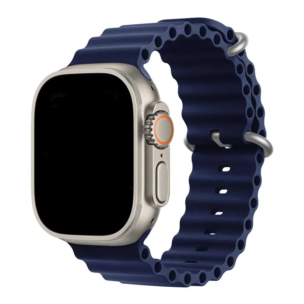 Apple Watch Armband Ocean - Silikon - Mitternachtsblau