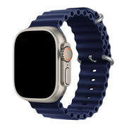 Apple Watch Armband Ocean - Silikon - Mitternachtsblau