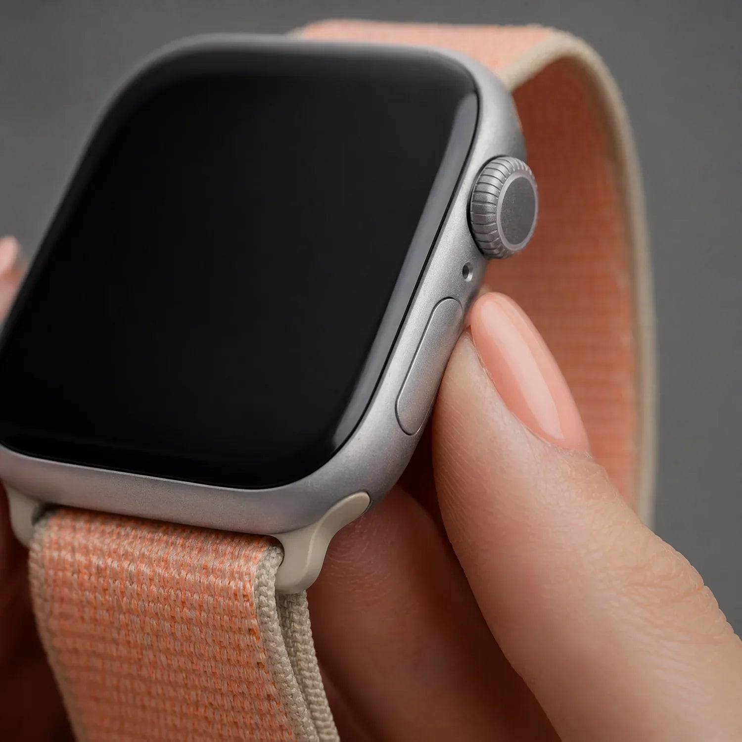 Apple Watch Armband Flyne – gewebt – Nylon – Cantaloupe