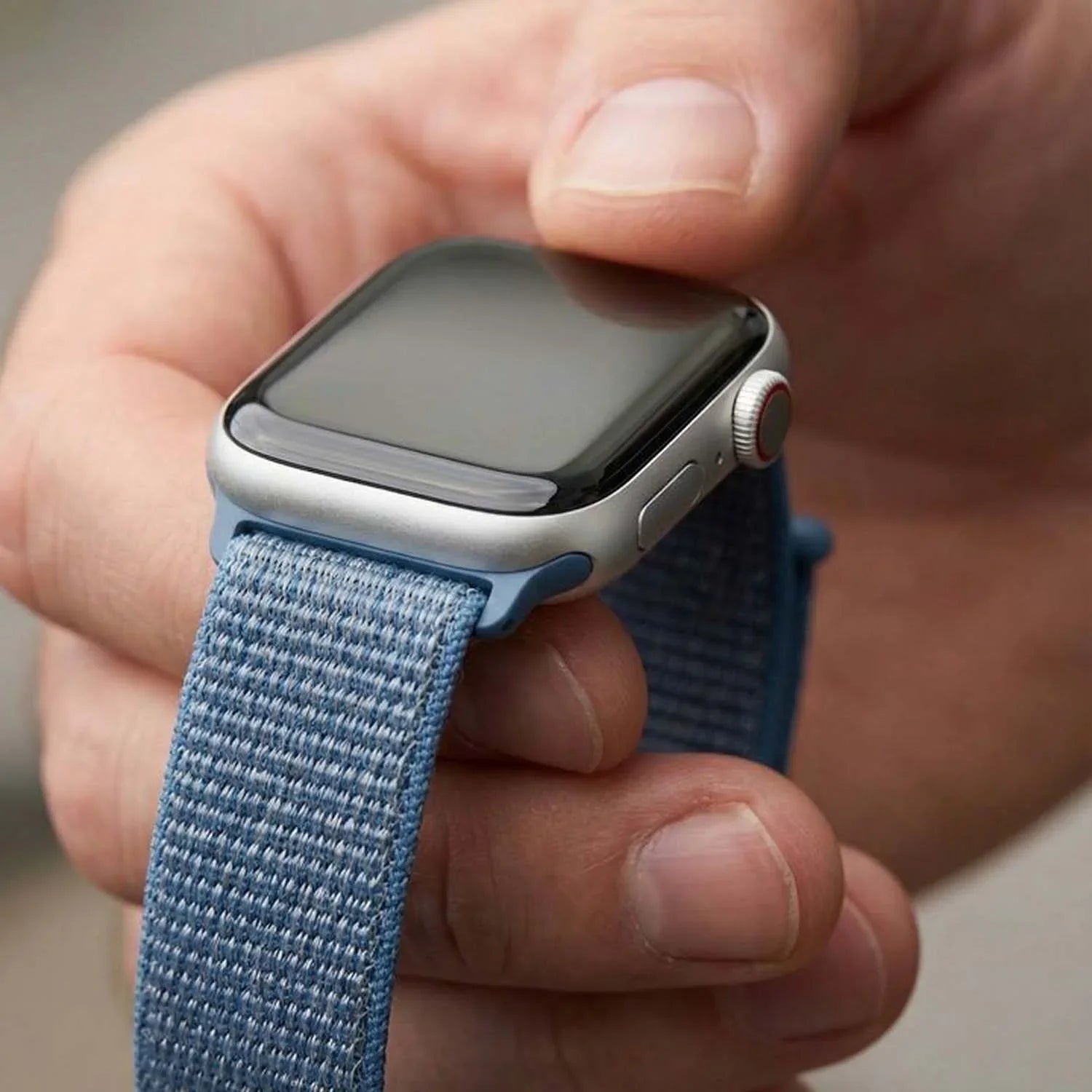 Apple Watch Armband Osvo - gewebt - Nylon - Cape Cod Blau