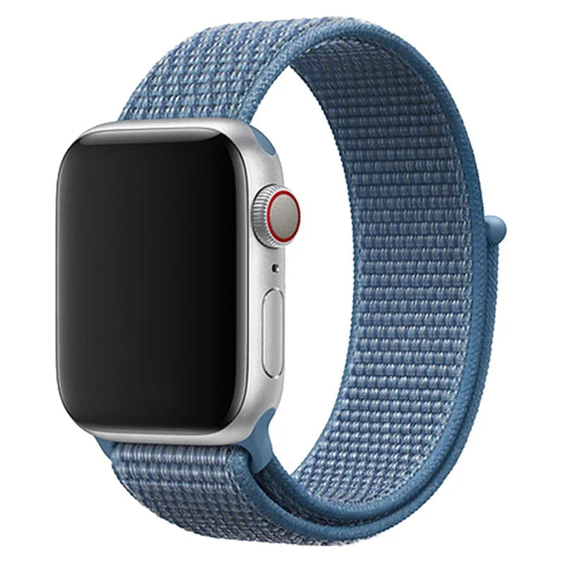 Apple Watch Armband Osvo - gewebt - Nylon - Cape Cod Blau