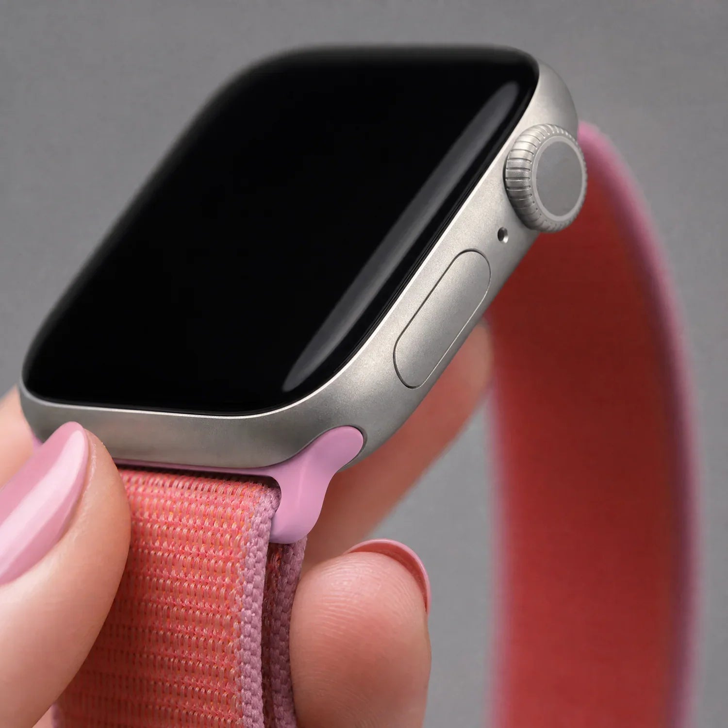 Apple Watch Armband Flyne – gewebt – Nylon – Guavepink