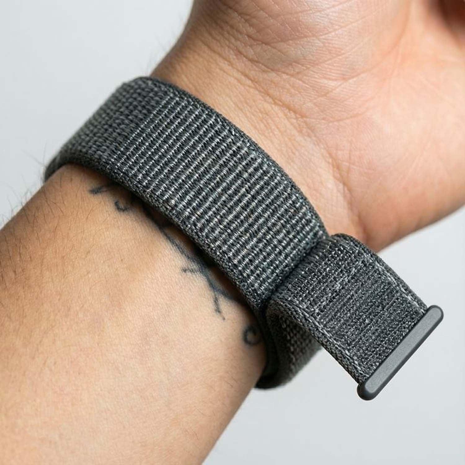 Apple Watch Armband Osvo - gewebt - Nylon - Stormgrau