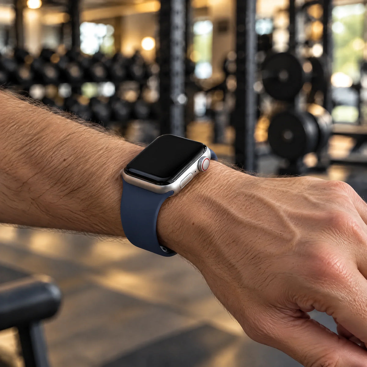 Apple Watch Armband Ovaro - Silikon - Denimblau