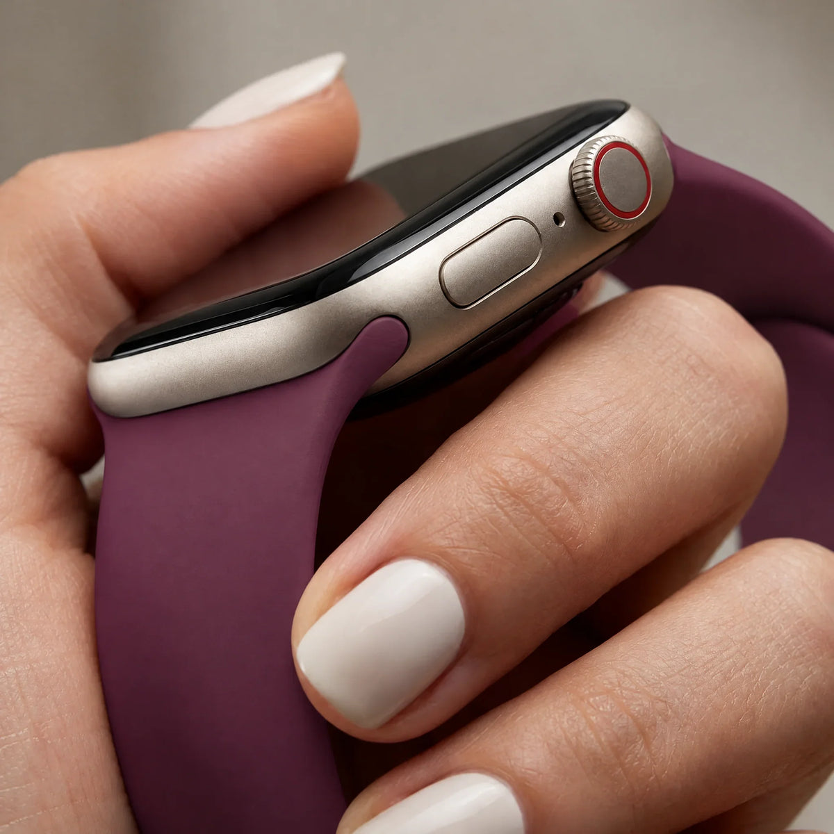 Apple Watch Armband Ovaro – Silikon – Maulbeere