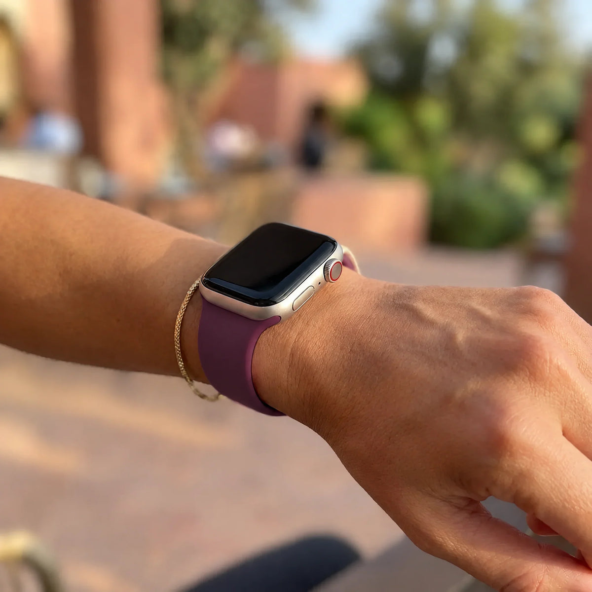 Apple Watch Armband Ovaro – Silikon – Maulbeere