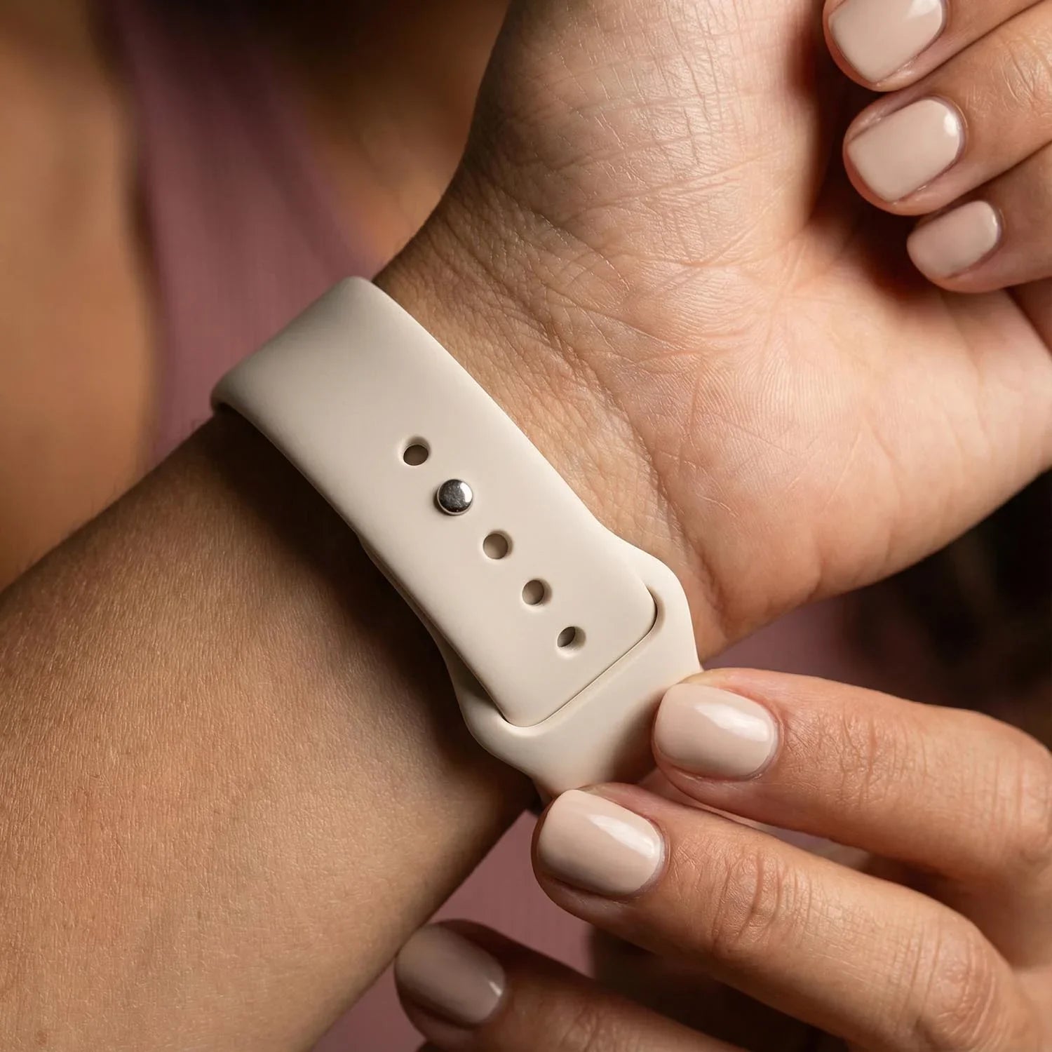Apple Watch Armband Ovaro - Silikon - Polarstern