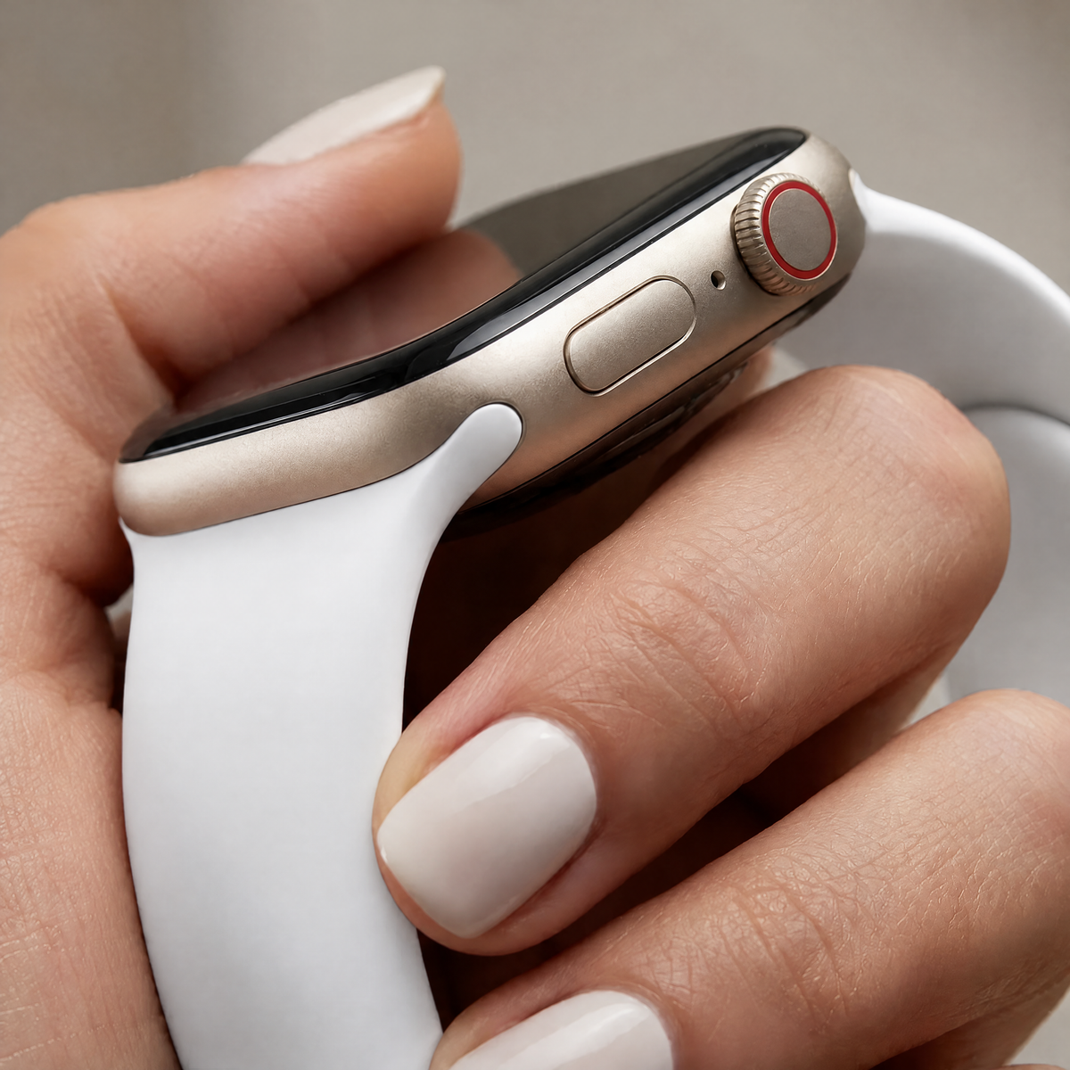 Apple Watch Armband Ovaro – Silikon – Weiß