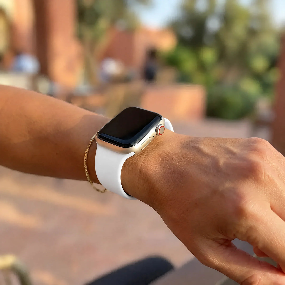 Apple Watch Armband Ovaro – Silikon – Weiß
