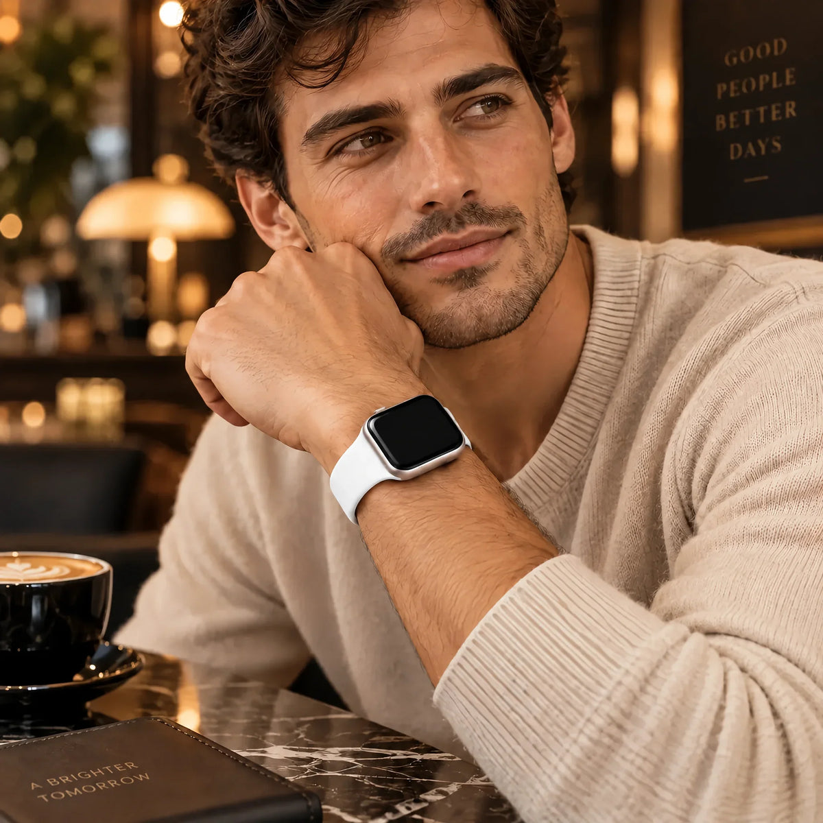 Apple Watch Armband Ovaro – Silikon – Weiß