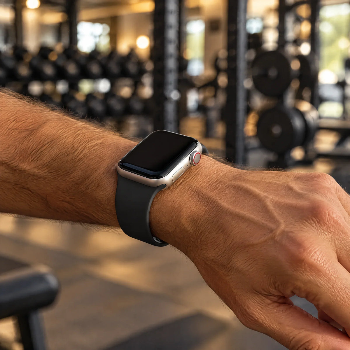 Apple Watch Armband Ovaro – Silikon – Schwarz