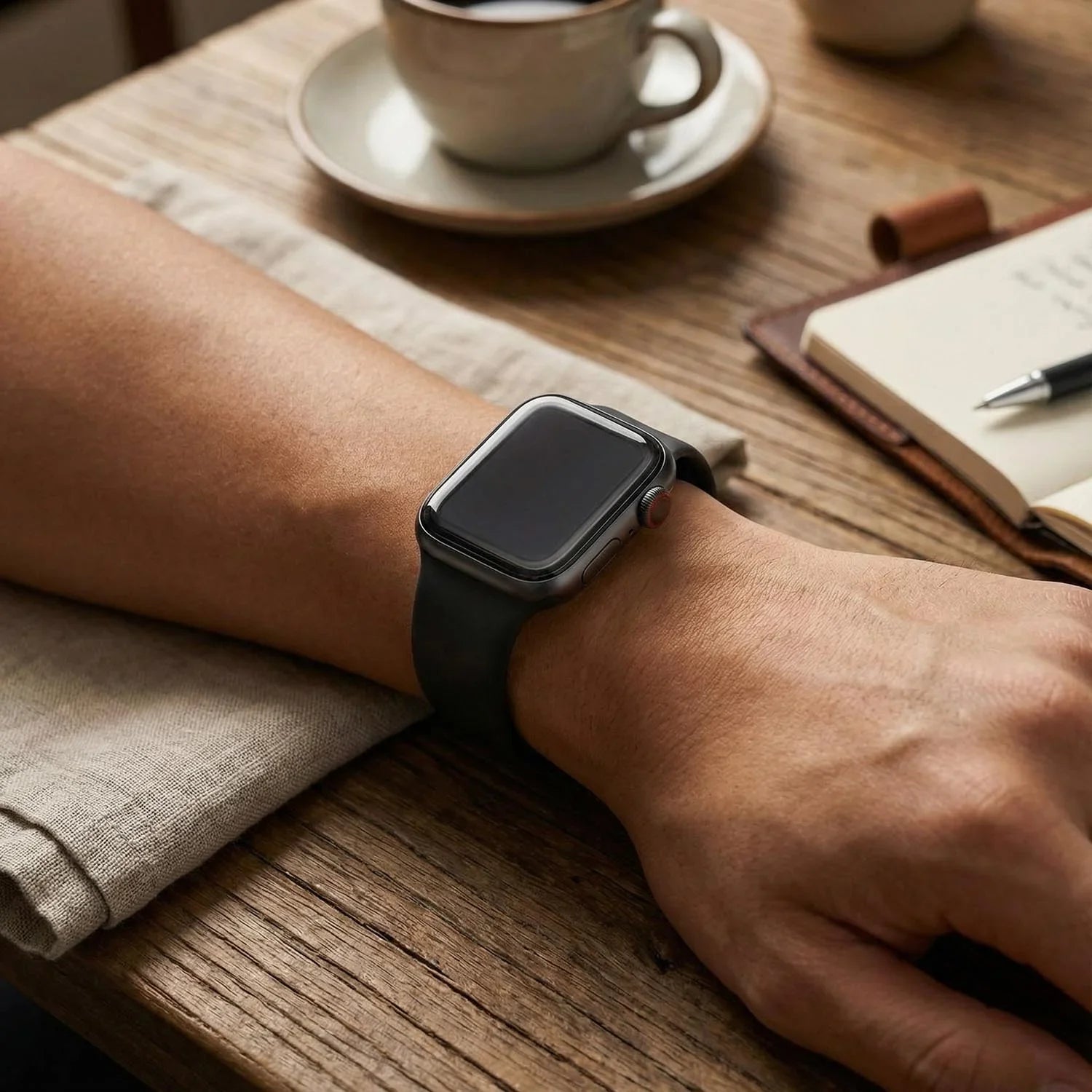 Apple Watch Armband Ovaro – Silikon – Schwarz