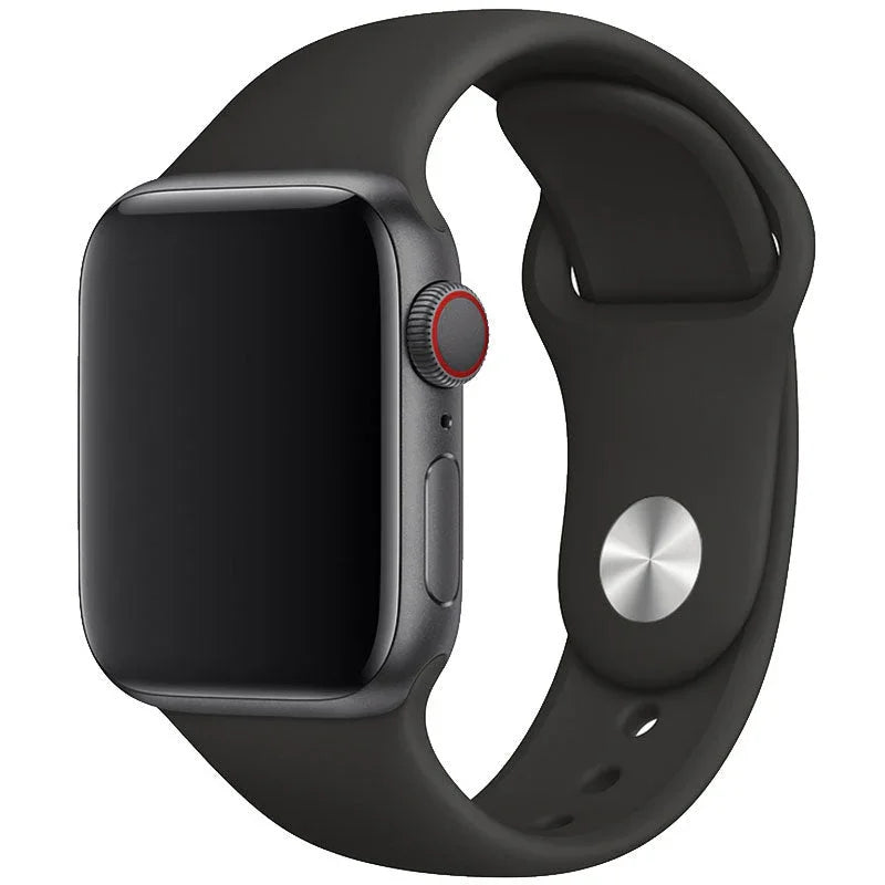 Apple Watch Armband Ovaro – Silikon – Schwarz