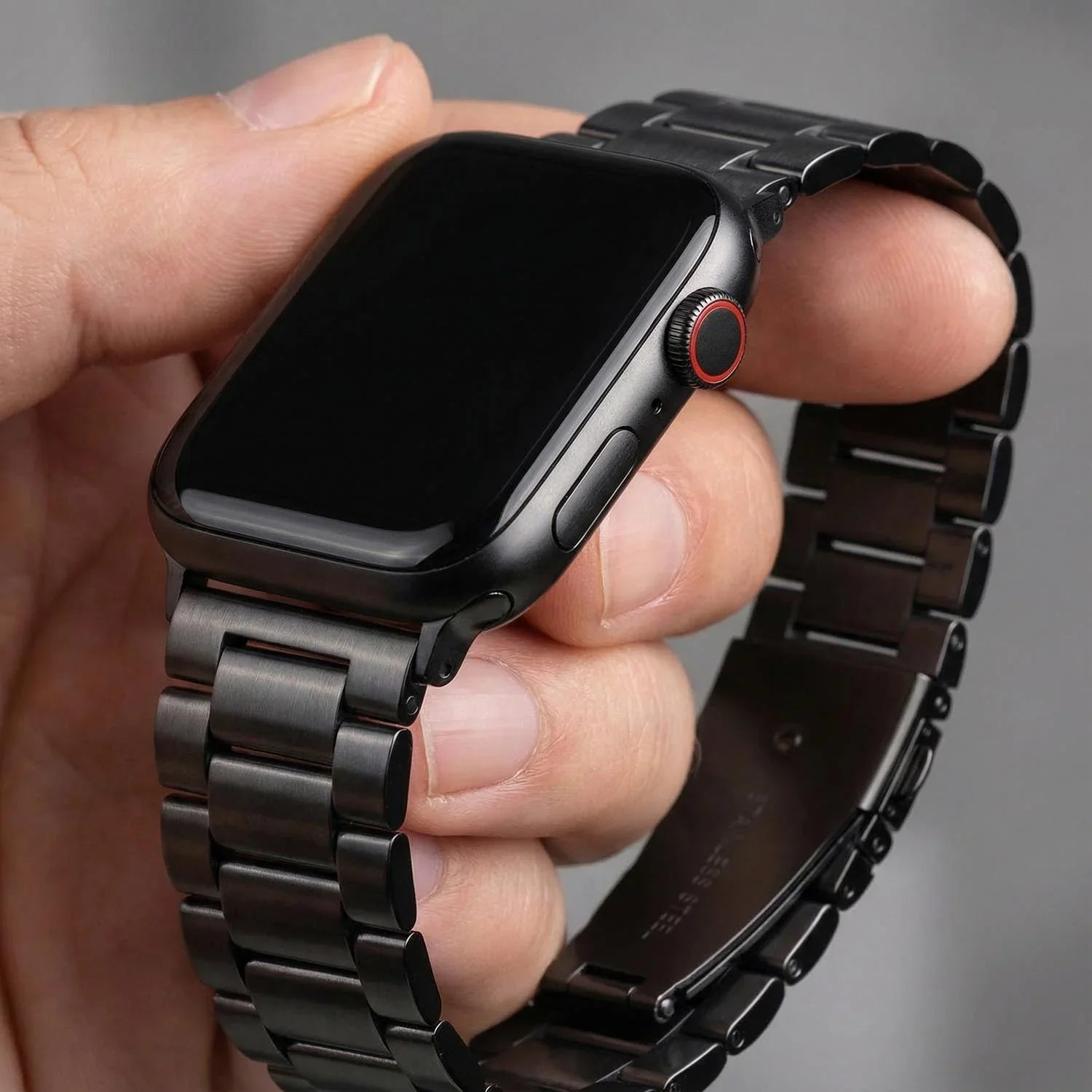 Apple Watch Armband Rivaro - Stahl - Schwarz