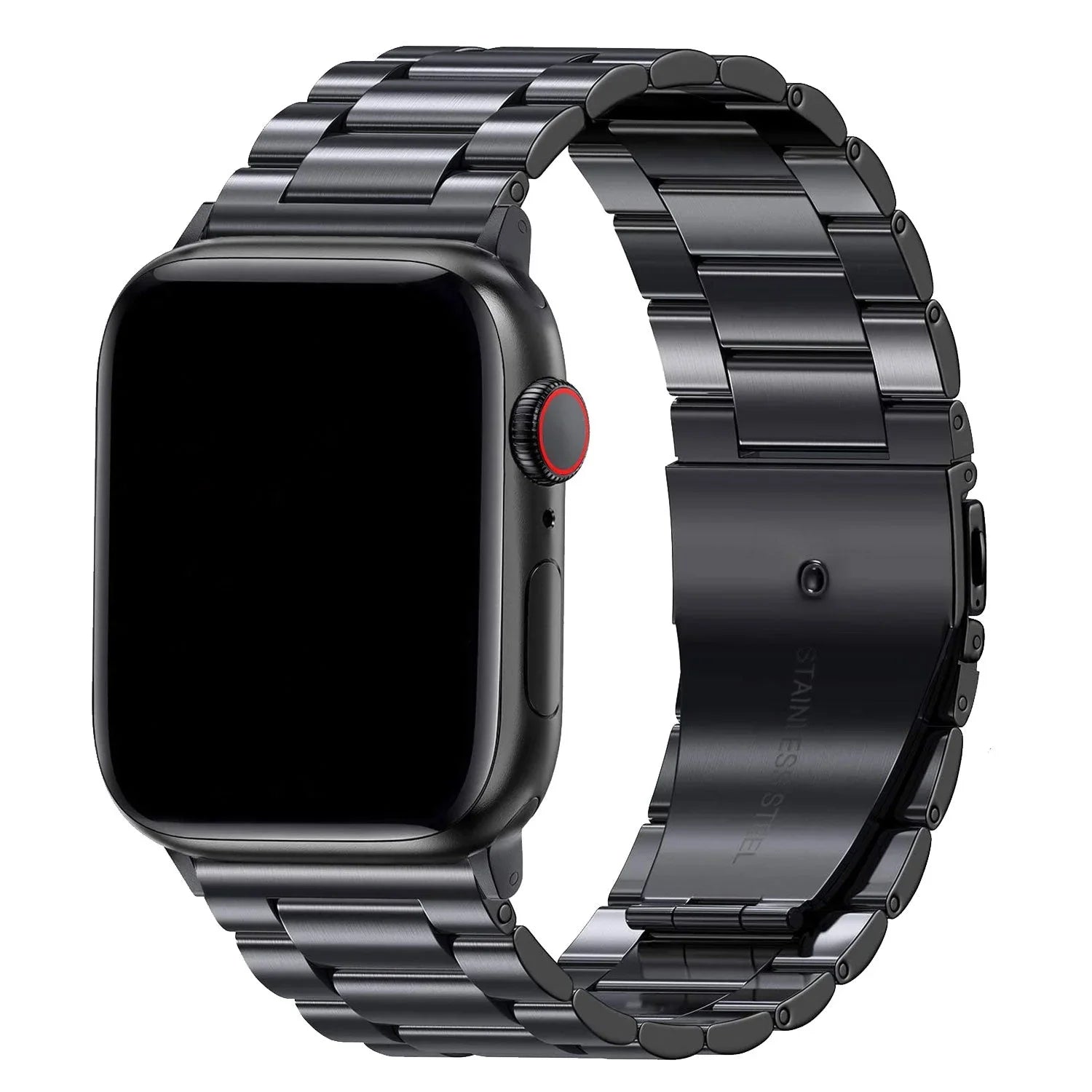 Apple Watch Armband Rivaro - Stahl - Schwarz