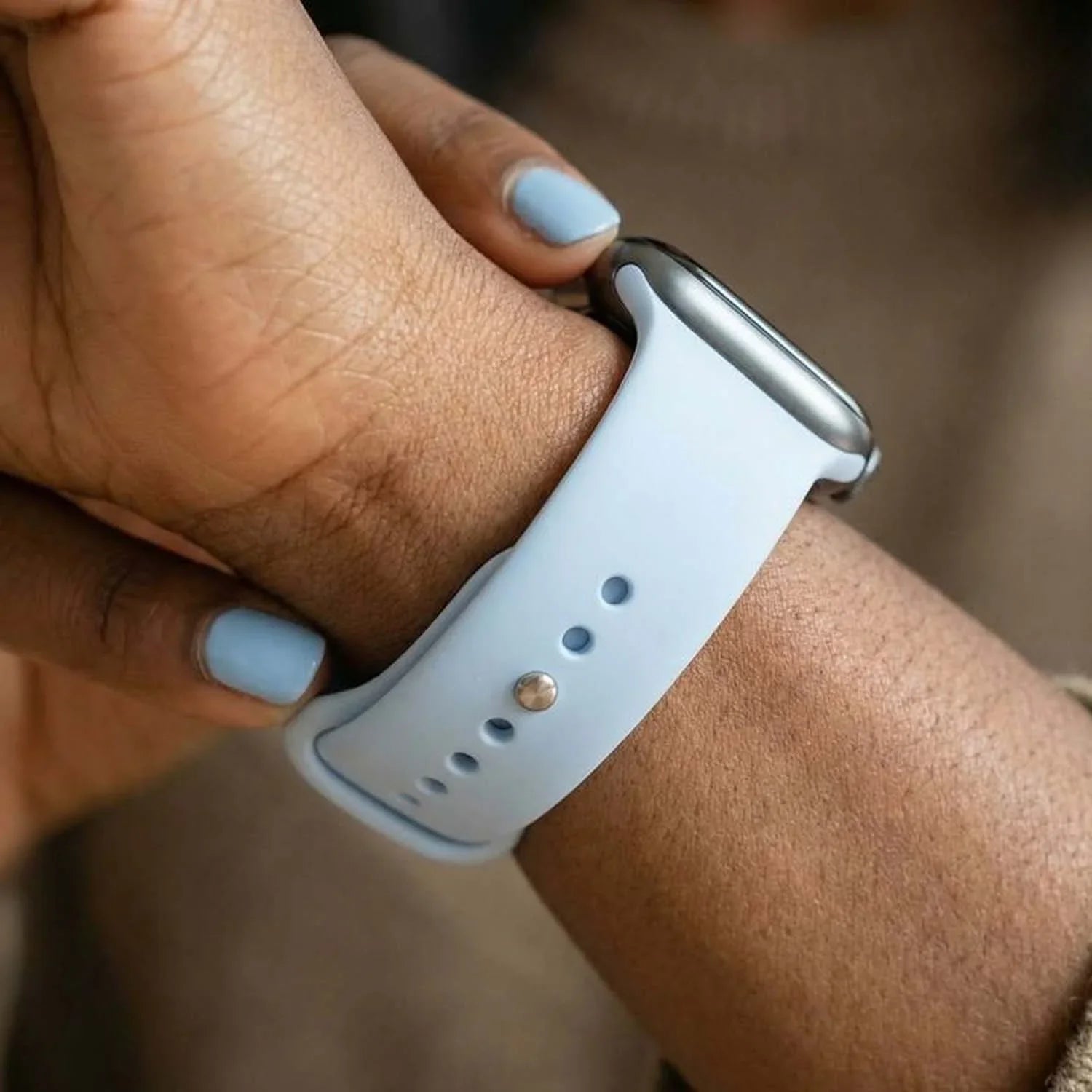 Apple Watch Armband Savro - Silikon - Himmelblau