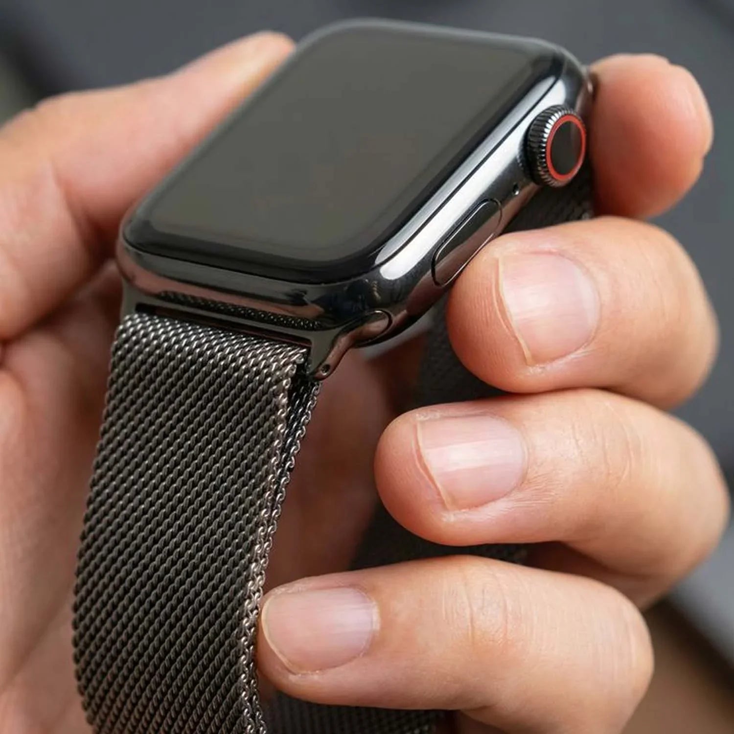 Apple Watch Armband Solaro - Milanese - Space Grey