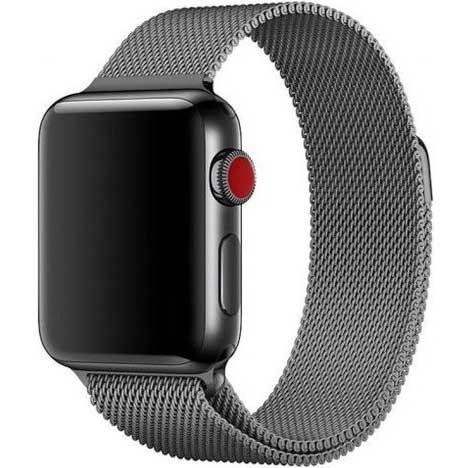 Apple Watch Armband Solaro - Milanese - Space Grey