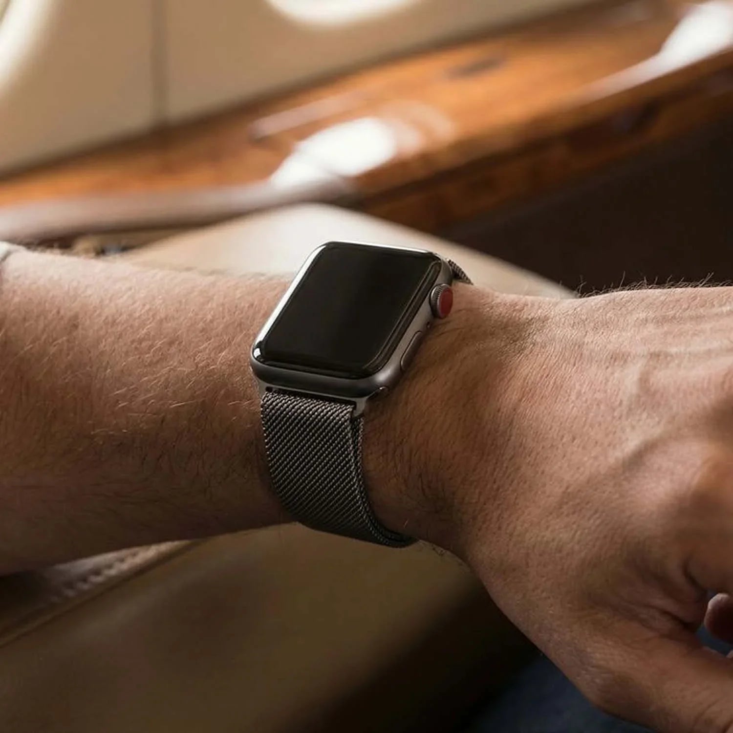 Apple Watch Armband Solaro - Milanese - Space Grey